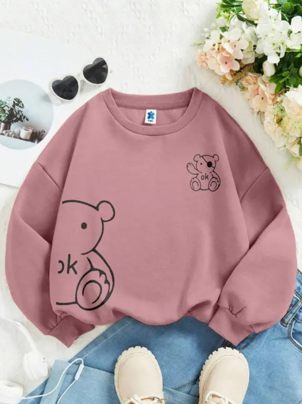 Trendy Women Printed Sweatshirt For Girls