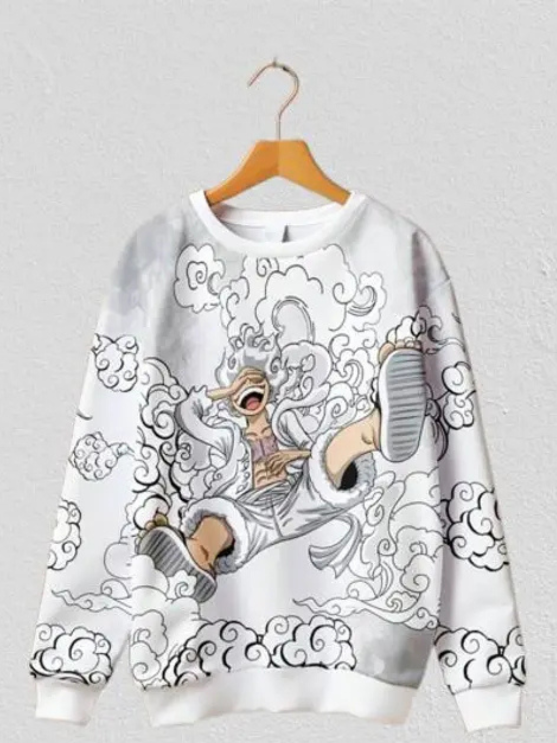 Mens full sleeves printed sweatshirt | Trendy Anime printed sweatshirt | Monkey d luffy character