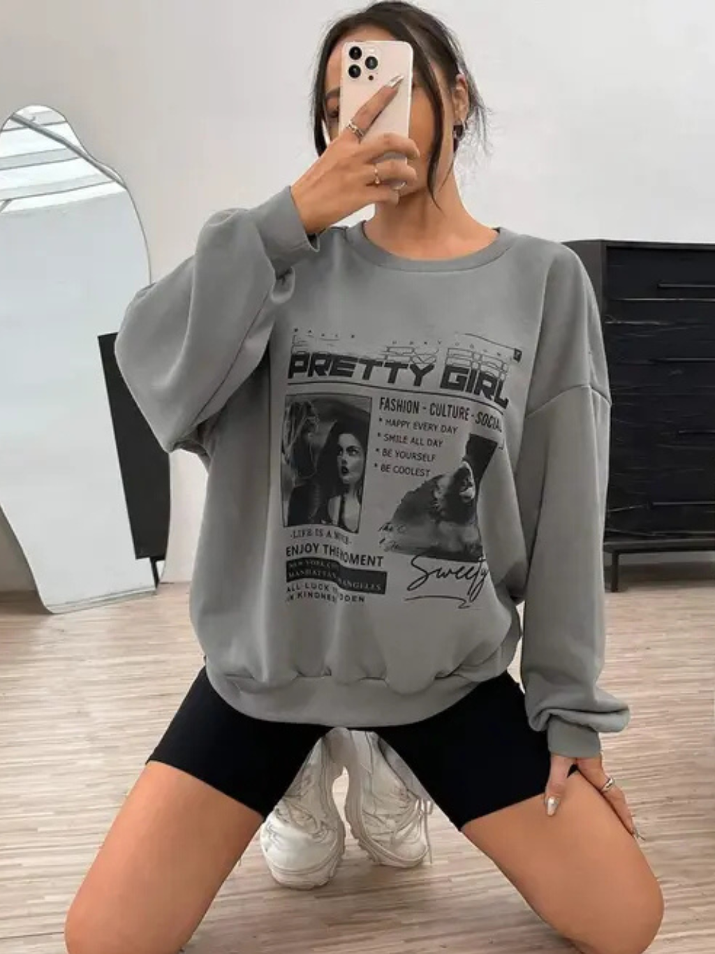 Trendy & Cozy Women's Sweatshirt - Perfect for Winter Fashion | sweatshirt for women | winter wear for women| Printed sweatshirt